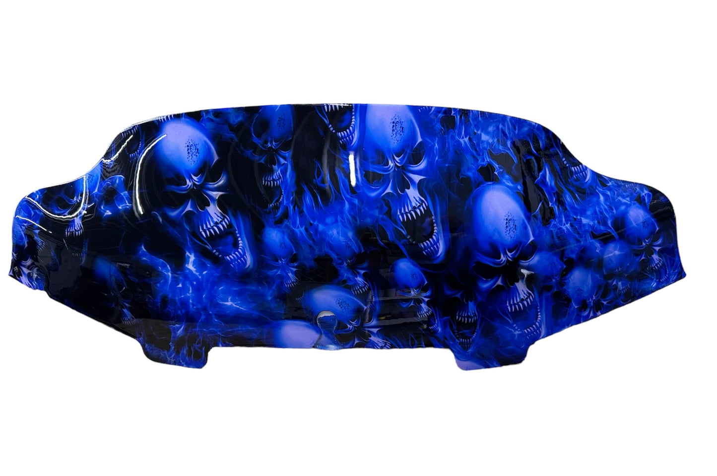 Ice Blue Skulls - Windshield
