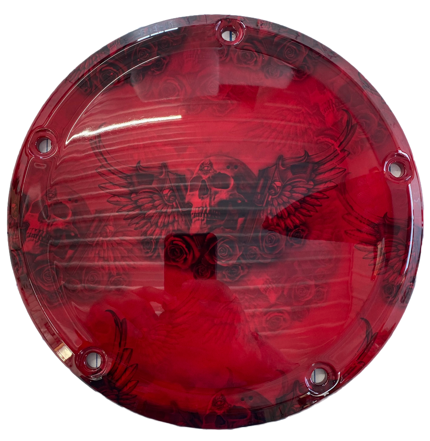Winged Pistol Skulls (Derby Cover)