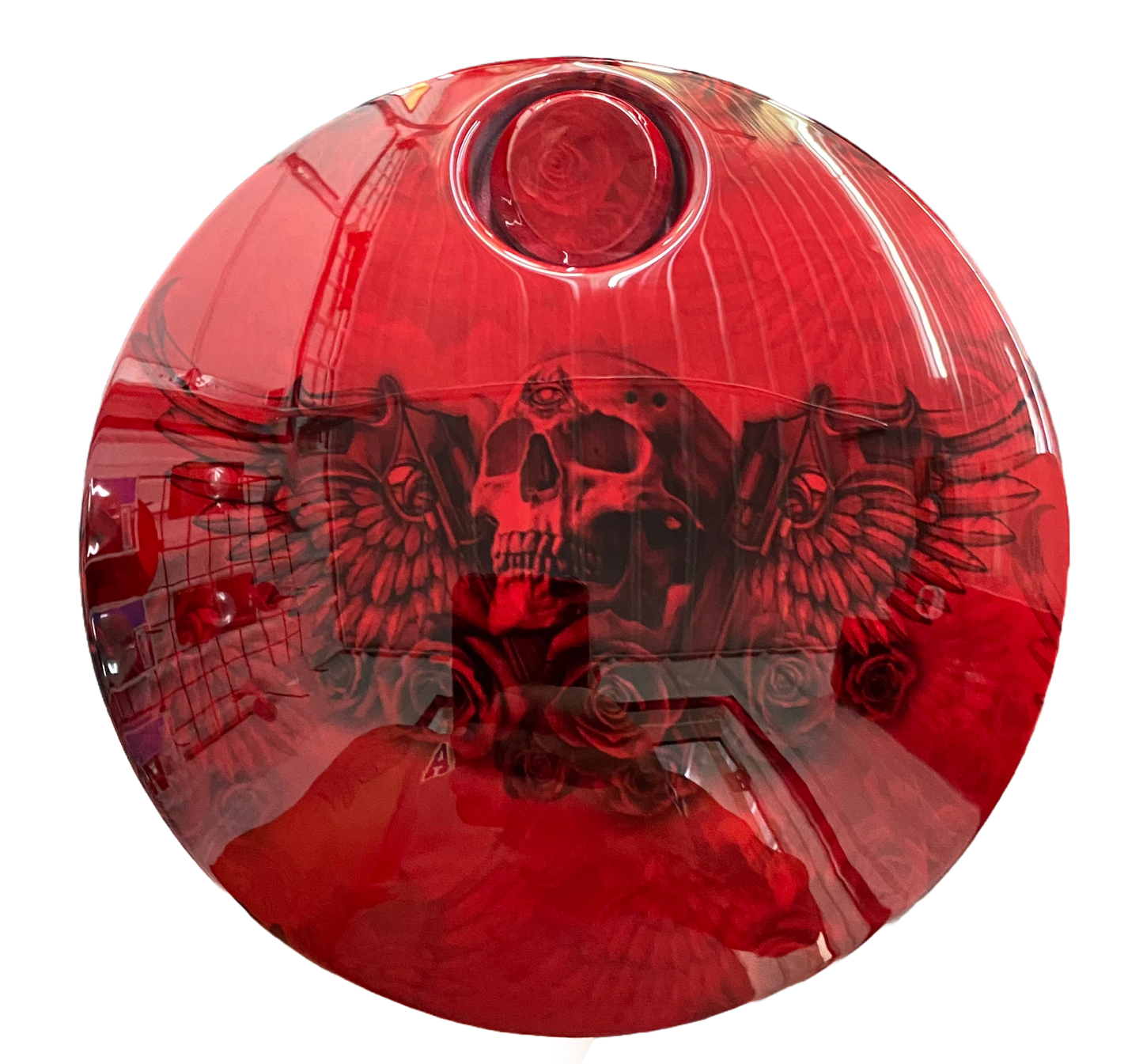 Winged Pistol Skulls (Fuel Door)