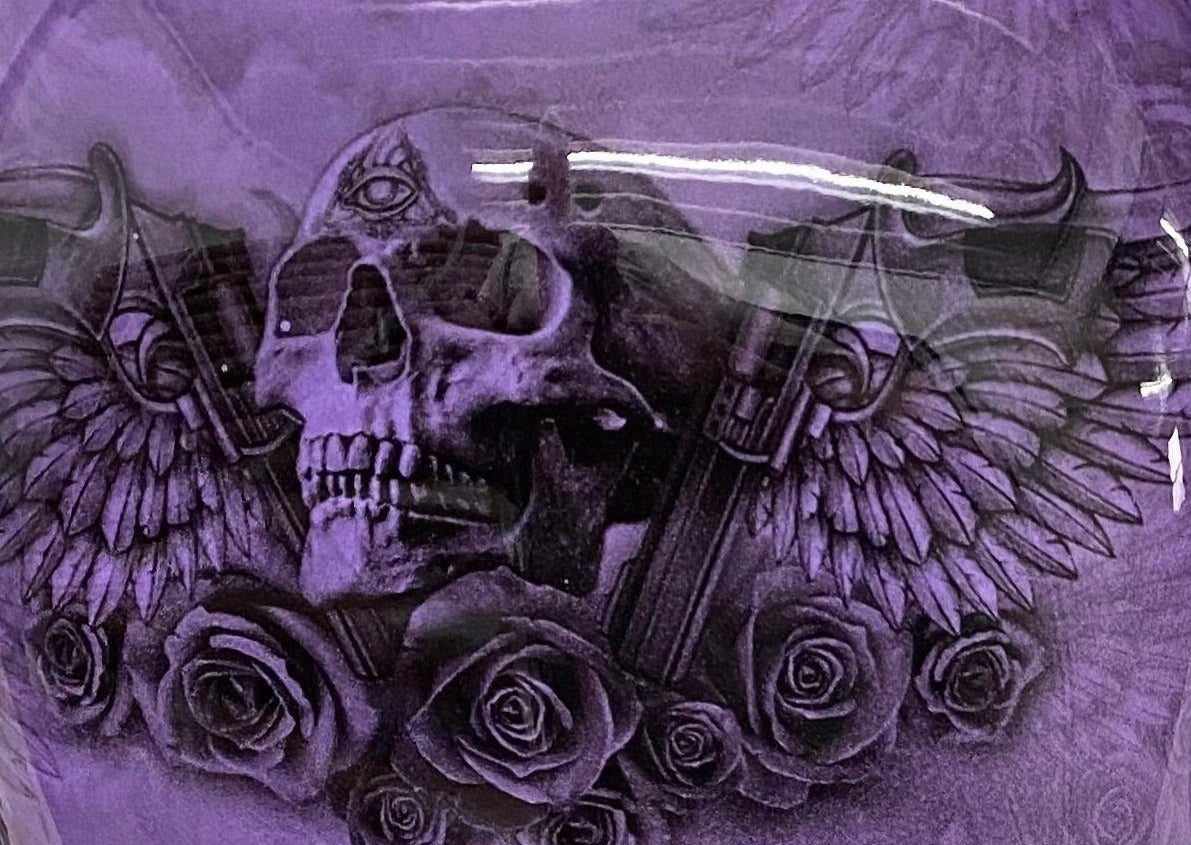 Winged Pistol Skulls (Derby Cover)