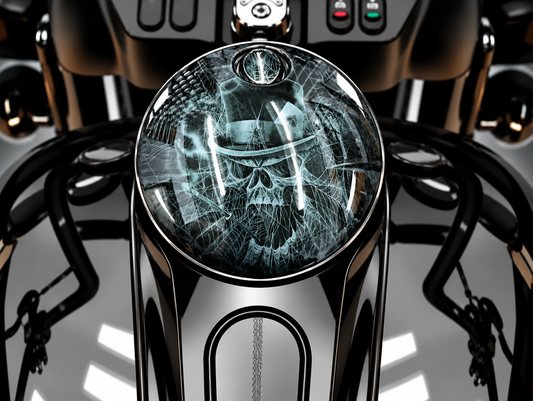Top Hat Skulls (Fuel Door)