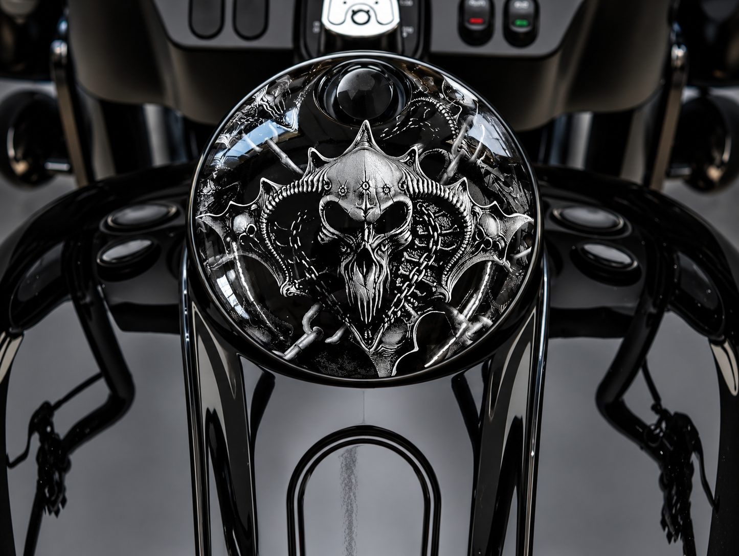 Chained Skulls (Fuel Door)