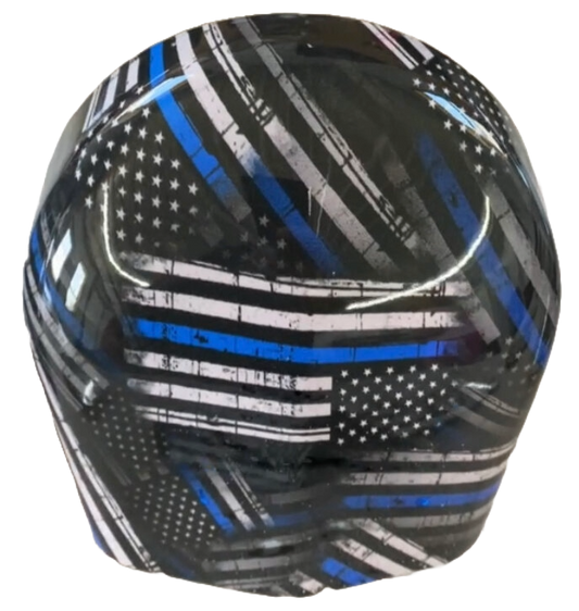 US Flag Thin Blue Line (Horn Cover)