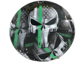 Punisher Flag Thin Green Line (Derby Cover)