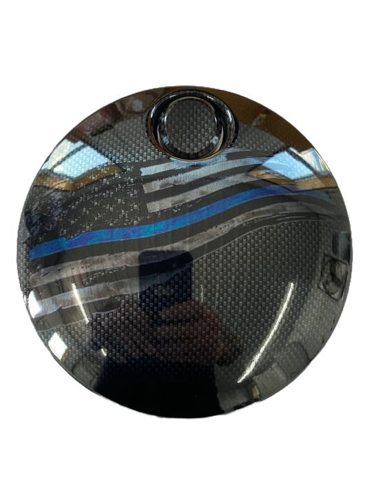 Black Carbon Fiber Tattered TBL Flag (Fuel Door)