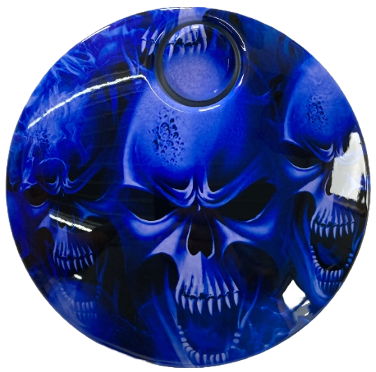 Ice Blue Skulls (Fuel Door)