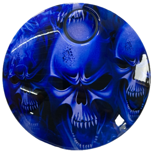 Ice Blue Skulls (Fuel Door)