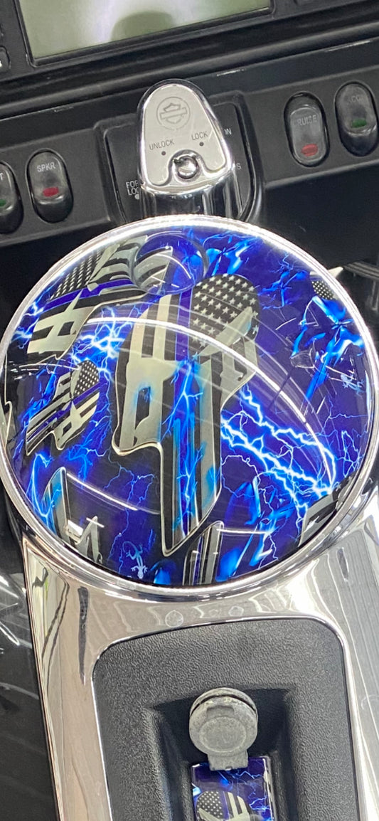 Electric Blue Punisher (Fuel Door)
