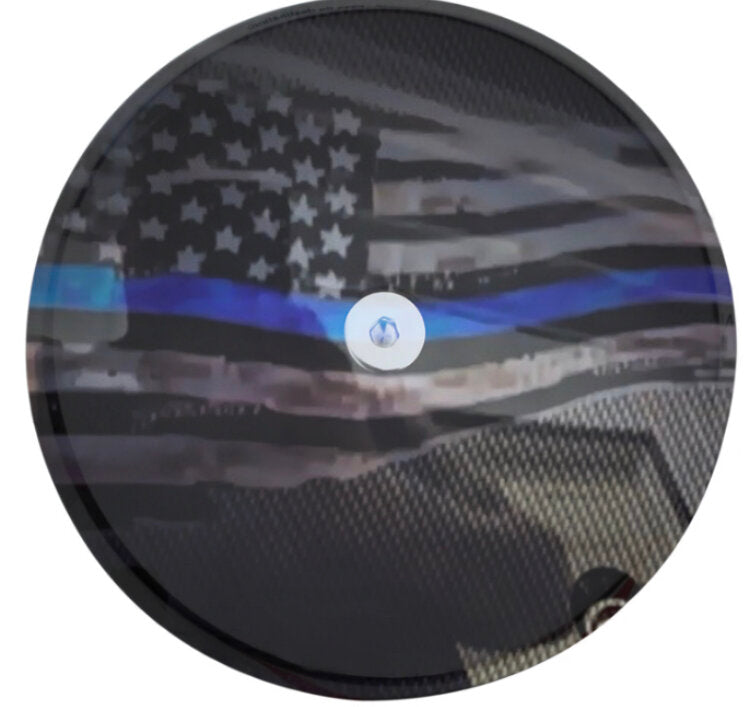Black Carbon Fiber Tattered TBL Flag (Air Cleaner Cover)