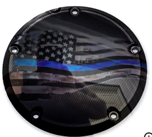 Black Carbon Fiber Tattered TBL Flag (Derby Cover)