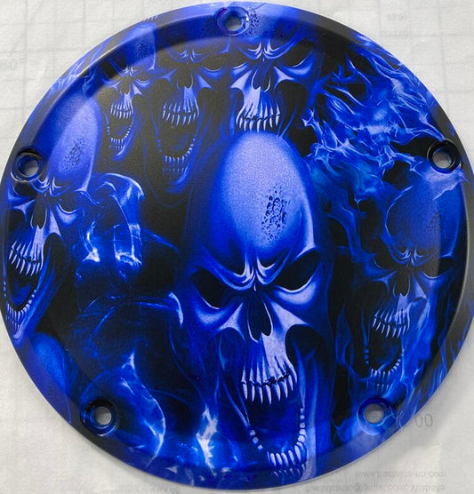 Ice Blue Skulls (Derby Cover)