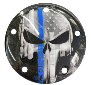 Punisher Flag Thin Blue Line (Timing/Points Cover)