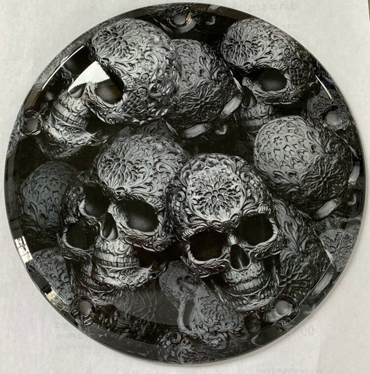 Scrollwork Skulls (Derby Cover)